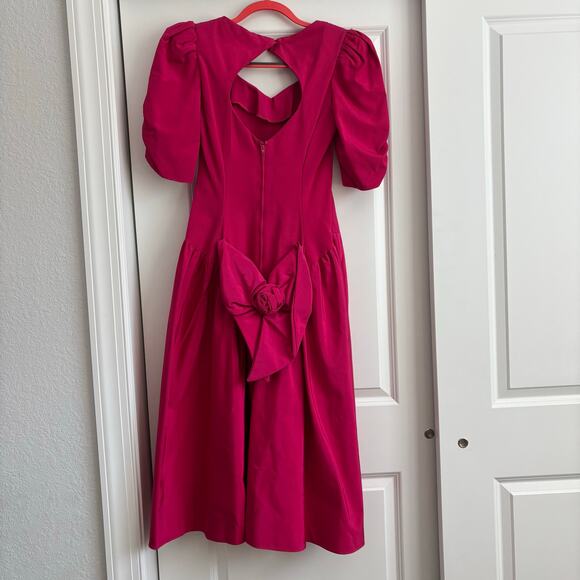 Vintage Time & Eternity Sharon Atkin 1980's Pink Puff Princess Gown 10 Prom - Picture 6 of 16